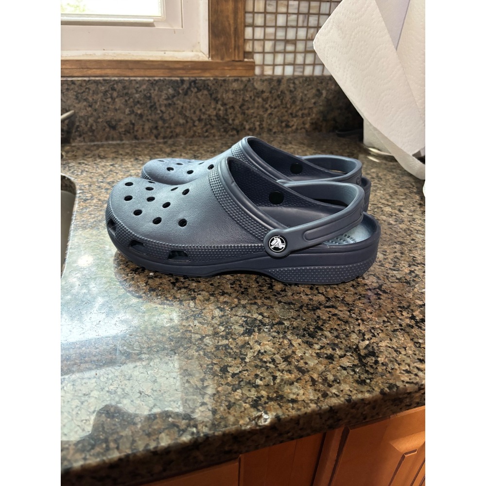 Crocs Classic Clog Navy Blue Mens 8 Womens 10 Comfort Slip On Water Shoes